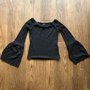 Topshop long sleeve with flared sleeves